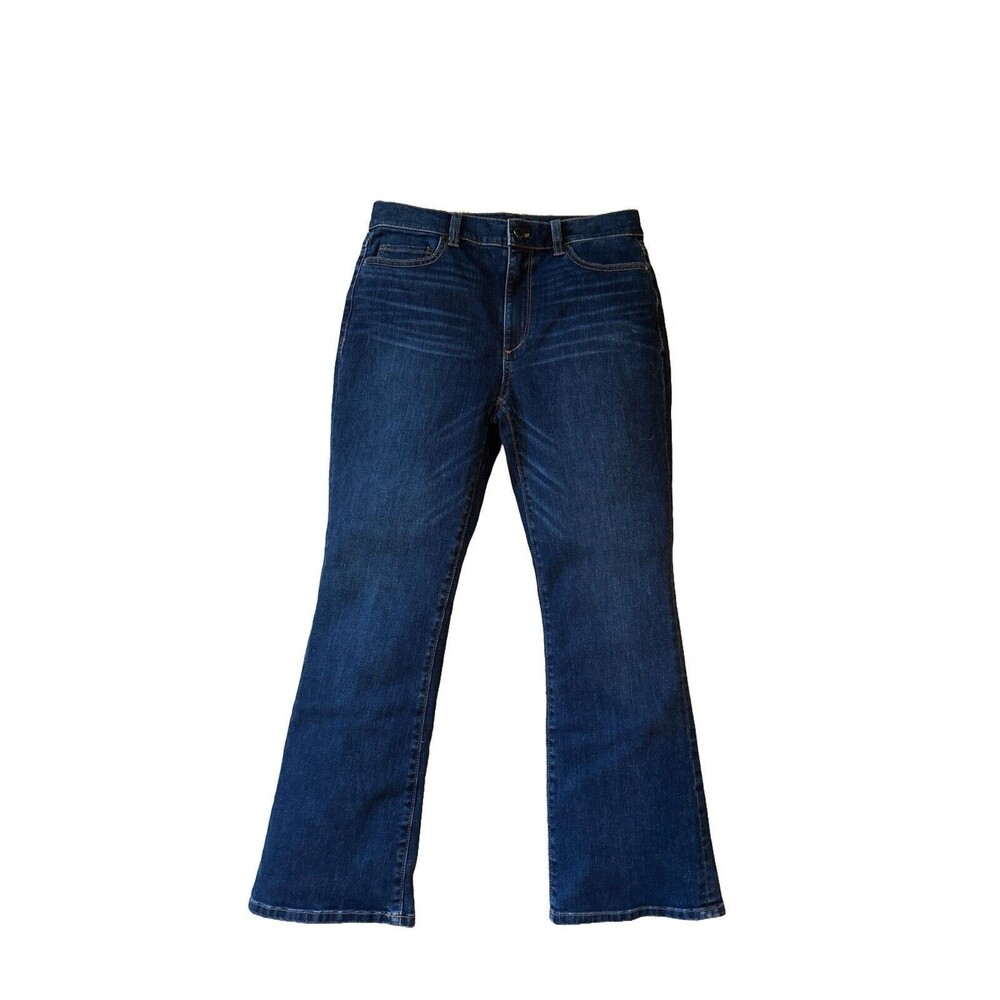 NWT Ann Taylor Women's 6 Kick Crop Modern Fit Dark Wash Denim Jeans $89